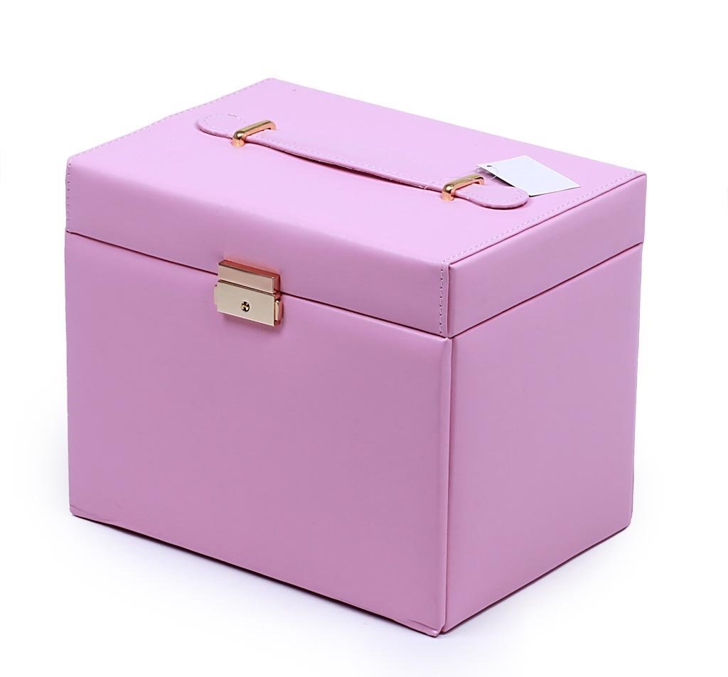 HUGE PINK LEATHER JEWELRY BOX-pink box - 中山华邦创裕电器有限公司